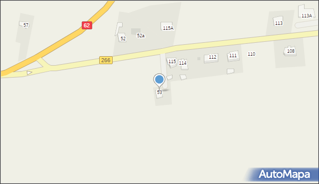 Czołowo, Czołowo, 53A, mapa Czołowo