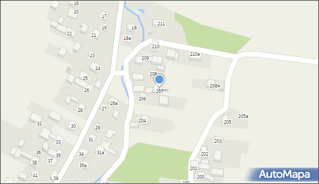 Czubrowice, Czubrowice, 207, mapa Czubrowice