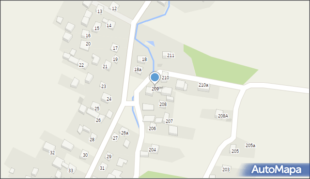 Czubrowice, Czubrowice, 209, mapa Czubrowice