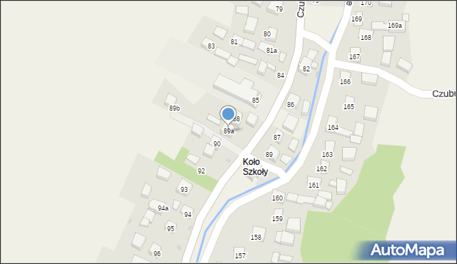 Czubrowice, Czubrowice, 89a, mapa Czubrowice