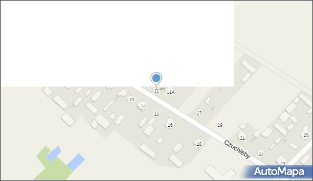 Czuchleby, Czuchleby, 11, mapa Czuchleby