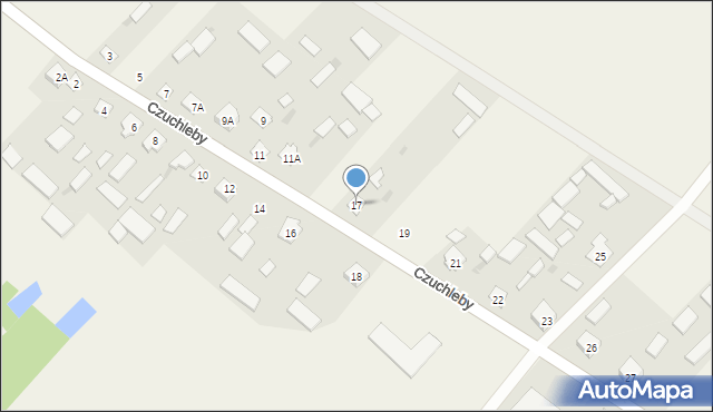 Czuchleby, Czuchleby, 17, mapa Czuchleby