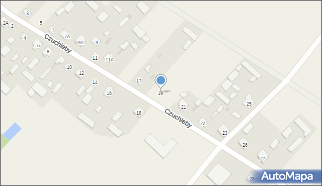 Czuchleby, Czuchleby, 19, mapa Czuchleby