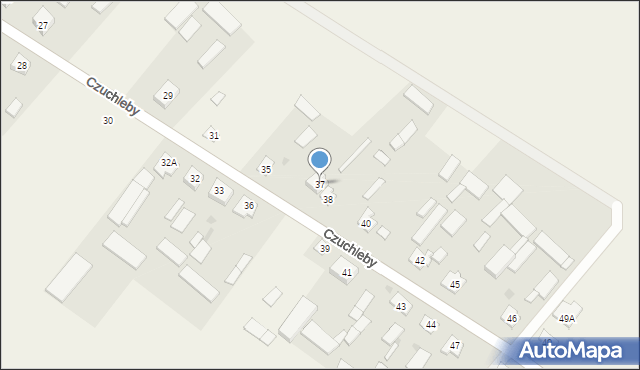 Czuchleby, Czuchleby, 37, mapa Czuchleby