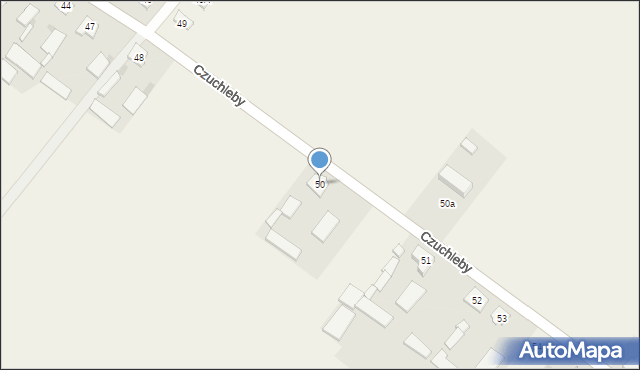 Czuchleby, Czuchleby, 50, mapa Czuchleby