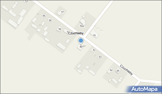 Czuchleby, Czuchleby, 60, mapa Czuchleby