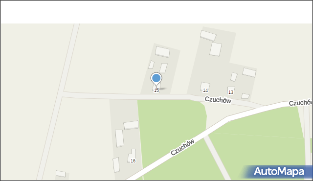 Czuchów, Czuchów, 15, mapa Czuchów