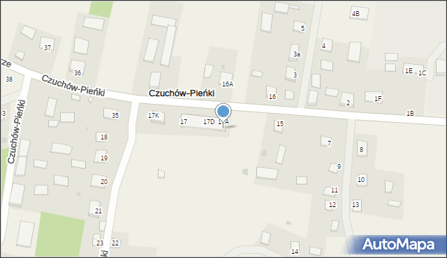 Czuchów-Pieńki, Czuchów-Pieńki, 17I, mapa Czuchów-Pieńki