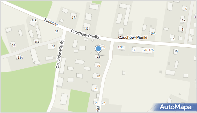 Czuchów-Pieńki, Czuchów-Pieńki, 18, mapa Czuchów-Pieńki