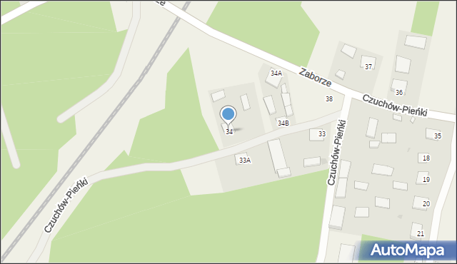 Czuchów-Pieńki, Czuchów-Pieńki, 34, mapa Czuchów-Pieńki