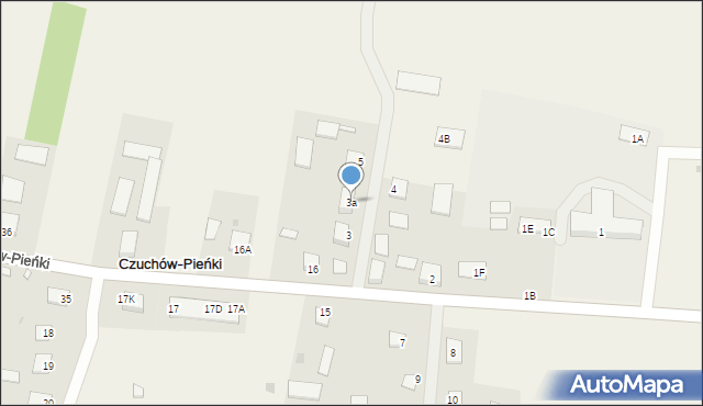 Czuchów-Pieńki, Czuchów-Pieńki, 3a, mapa Czuchów-Pieńki