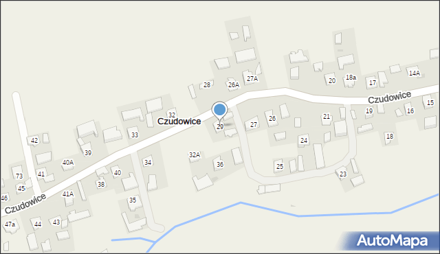 Czudowice, Czudowice, 29, mapa Czudowice