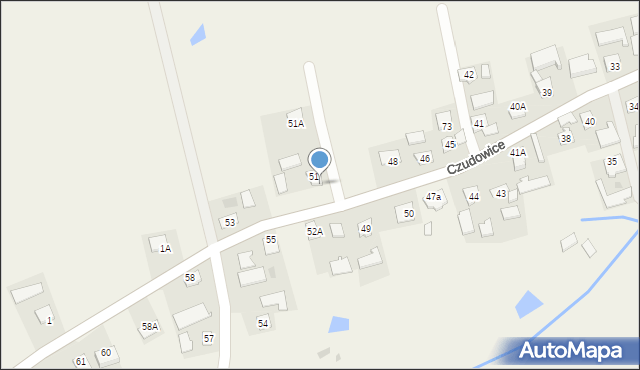 Czudowice, Czudowice, 52, mapa Czudowice