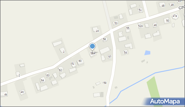 Czudowice, Czudowice, 58A, mapa Czudowice