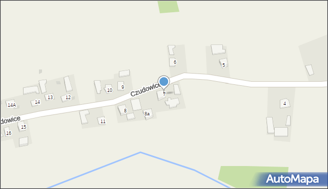 Czudowice, Czudowice, 7, mapa Czudowice