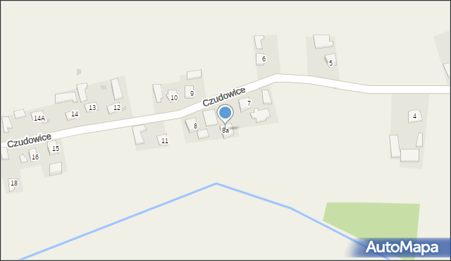 Czudowice, Czudowice, 8a, mapa Czudowice