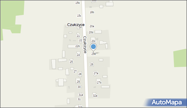 Czułczyce, Czułczyce, 23b, mapa Czułczyce