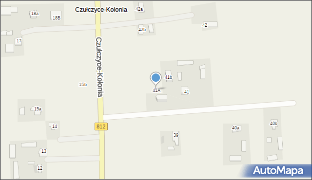 Czułczyce-Kolonia, Czułczyce-Kolonia, 41A, mapa Czułczyce-Kolonia