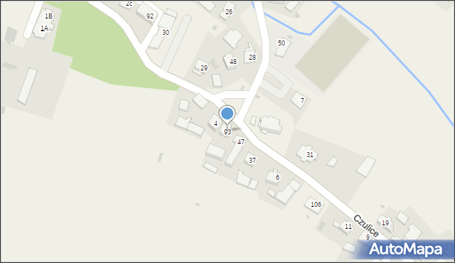 Czulice, Czulice, 93, mapa Czulice
