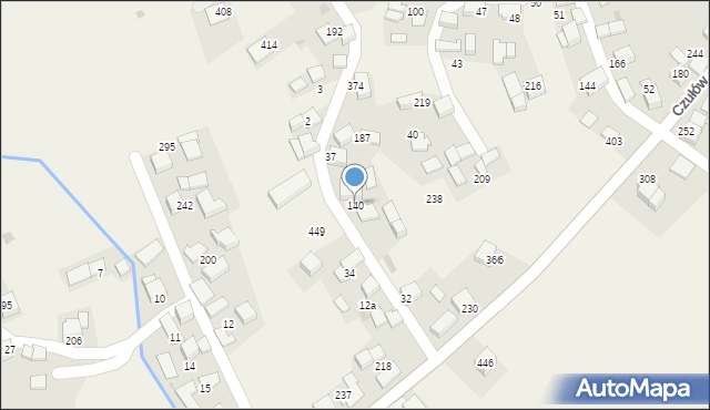 Czułów, Czułów, 140, mapa Czułów