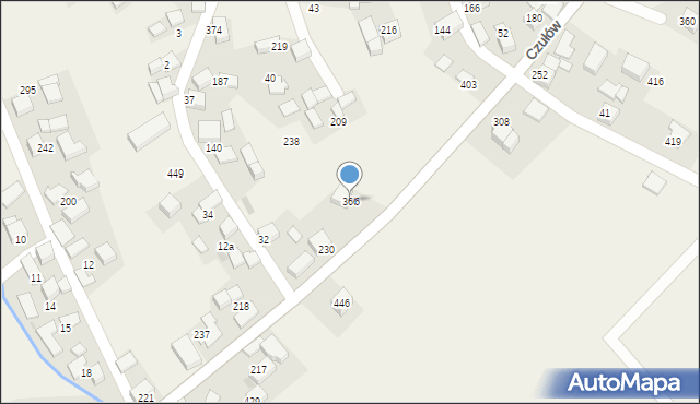Czułów, Czułów, 366, mapa Czułów