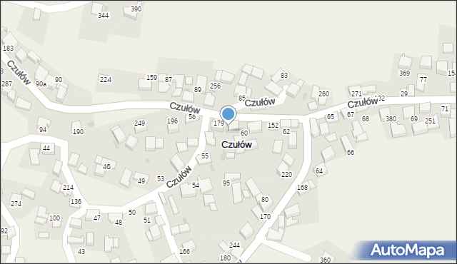 Czułów, Czułów, 59, mapa Czułów