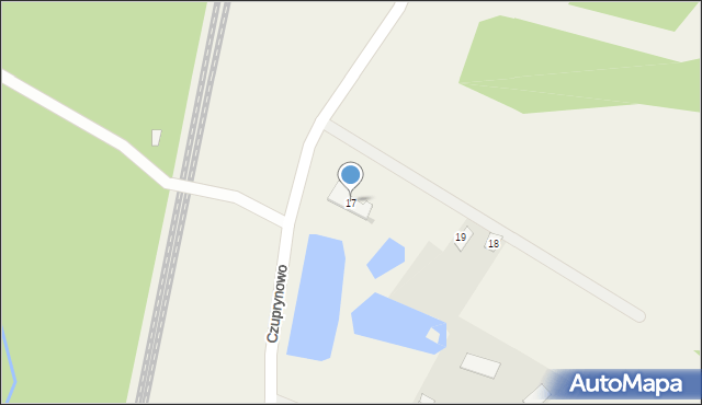 Czuprynowo, Czuprynowo, 17, mapa Czuprynowo