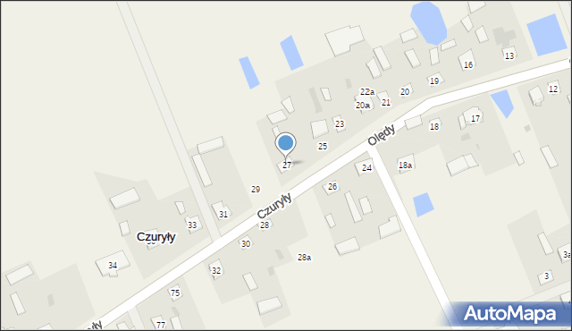 Czuryły, Czuryły, 27, mapa Czuryły