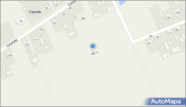 Czuryły, Czuryły, 28c, mapa Czuryły