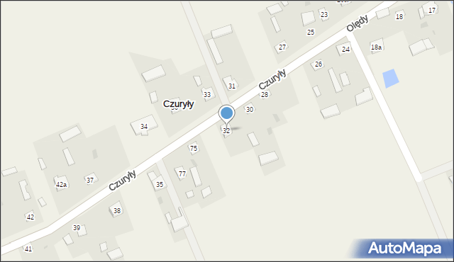 Czuryły, Czuryły, 32, mapa Czuryły