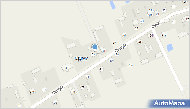 Czuryły, Czuryły, 33a, mapa Czuryły