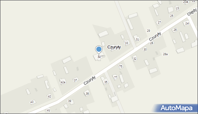 Czuryły, Czuryły, 36a, mapa Czuryły