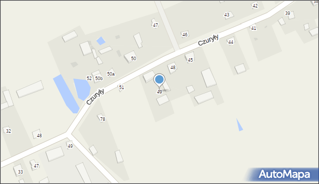 Czuryły, Czuryły, 49, mapa Czuryły