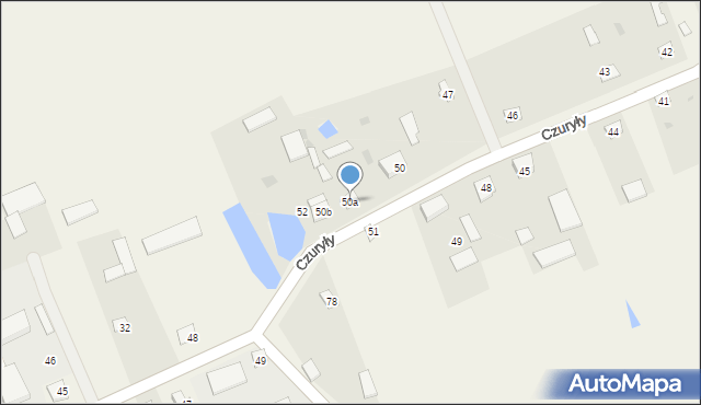 Czuryły, Czuryły, 50a, mapa Czuryły
