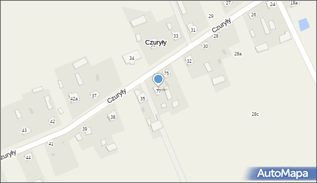 Czuryły, Czuryły, 77, mapa Czuryły