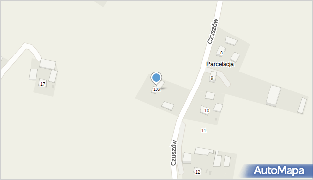 Czuszów, Czuszów, 10a, mapa Czuszów