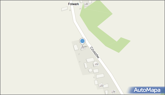 Czuszów, Czuszów, 131, mapa Czuszów