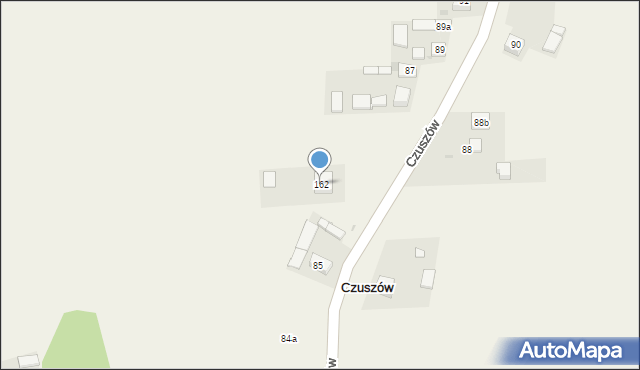 Czuszów, Czuszów, 162, mapa Czuszów