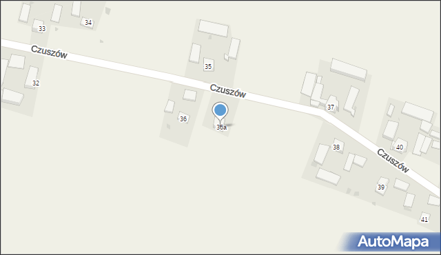 Czuszów, Czuszów, 36a, mapa Czuszów