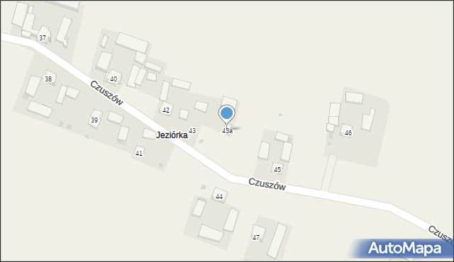 Czuszów, Czuszów, 43a, mapa Czuszów