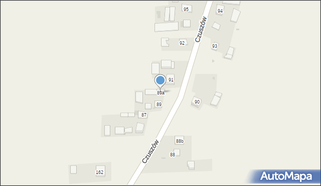 Czuszów, Czuszów, 89a, mapa Czuszów