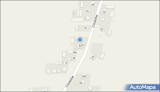 Czuszów, Czuszów, 91, mapa Czuszów