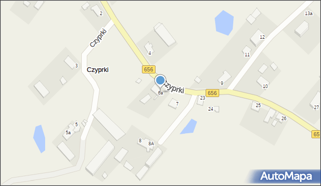 Czyprki, Czyprki, 6a, mapa Czyprki