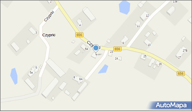 Czyprki, Czyprki, 7, mapa Czyprki