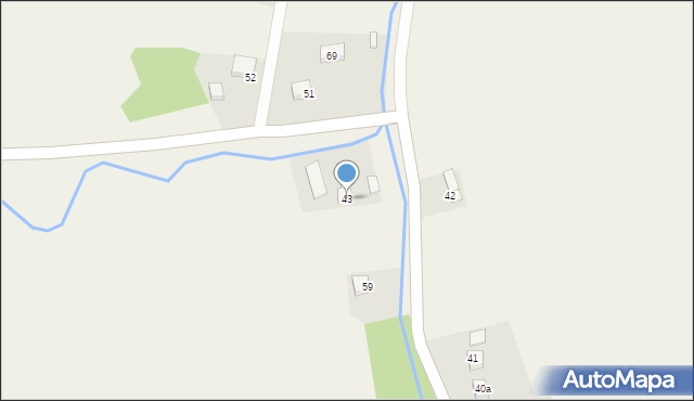 Czyrna, Czyrna, 43, mapa Czyrna