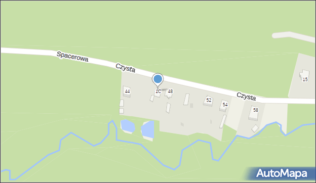 Czysta, Czysta, 1C, mapa Czysta