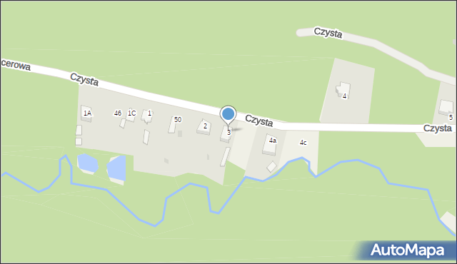Czysta, Czysta, 3, mapa Czysta