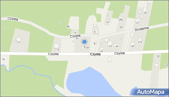 Czysta, Czysta, 7, mapa Czysta