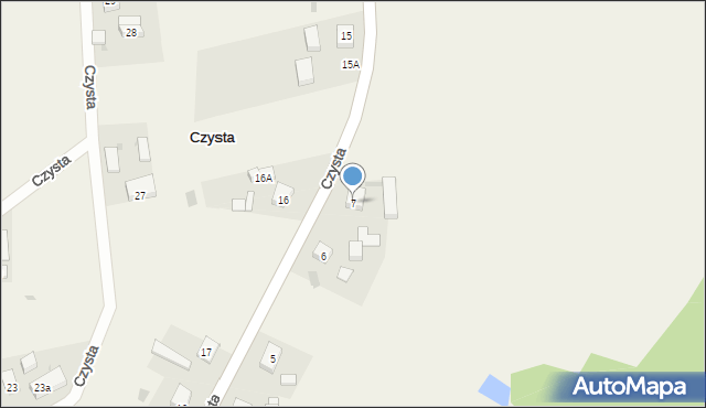 Czysta, Czysta, 7, mapa Czysta