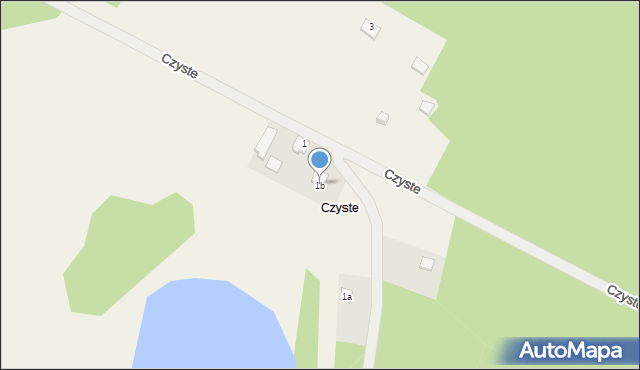 Czyste, Czyste, 1b, mapa Czyste